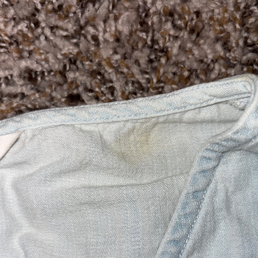 Universal Thread Light Blue Button-Front Mini Dress - Picture 2 of 4